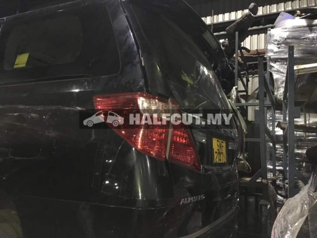 TOYOTA ALPHARD VELLFIRE ANH20 2.4CC 2AZ AND REAR HALFCUT HALF CUT