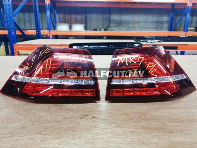 VOLKSWAGEN MK7 GTI SET & REFLECTOR SET TAILLAMP TAILLIGHT TAIL REAR LAMP LIGHT