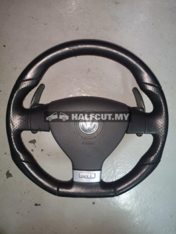 VOLKSWAGEN GOLF GTI MK5 STEERING WHEEL WITHOUT AIRBAG