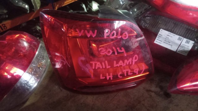 VOLKSWAGEN POLO 6 2014 LH TAILLAMP TAILLIGHT TAIL REAR LAMP LIGHT