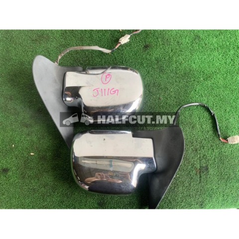 ORIGINAL JAPAN YX SIDE MIRROR DAIHATSU TERIOS J100 FOR PPERODUA KEMBARA CHROME AUTO FLIP