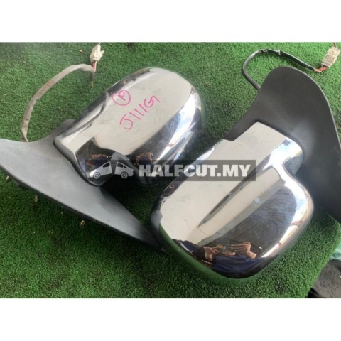 ORIGINAL JAPAN YX SIDE MIRROR DAIHATSU TERIOS J100 FOR PPERODUA KEMBARA CHROME AUTO FLIP