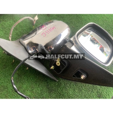 ORIGINAL JAPAN YX SIDE MIRROR DAIHATSU TERIOS J100 FOR PPERODUA KEMBARA CHROME AUTO FLIP