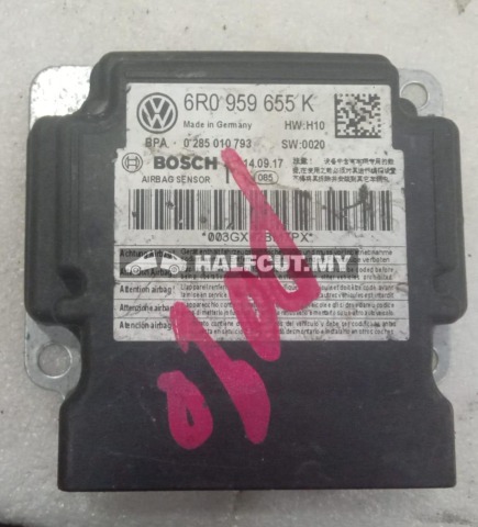 VOLKSWAGEN POLO 1.2 AIR BAG ECU 6R0 959 655K