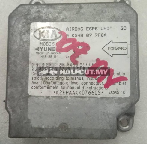 KIA NAZA AIR BAG ECU 0 K54B 67 7F0A